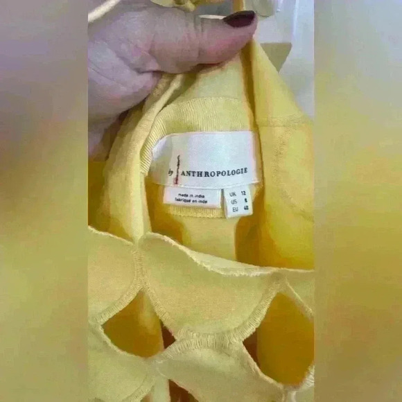 Anthropologie Cutwork Mini Shift Dress - Picture 8 of 8